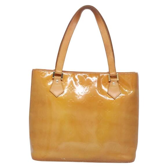 LOUIS VUITTON Monogram Vernis Houston Hand Bag Beige M91004 - Picture 2 of 16